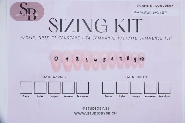 Sizing Kit Amande Moyen