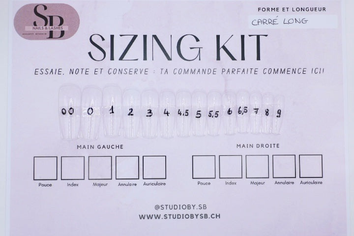 Sizing Kit Carré Long