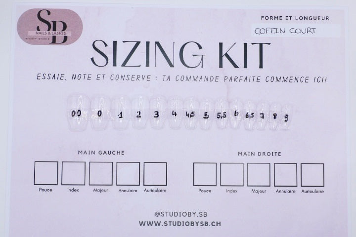 Sizing Kit Coffin Court