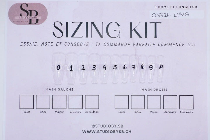 Sizing Kit Coffin Long