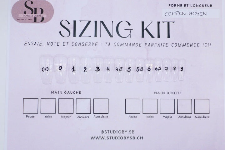 Sizing Kit Coffin Moyen